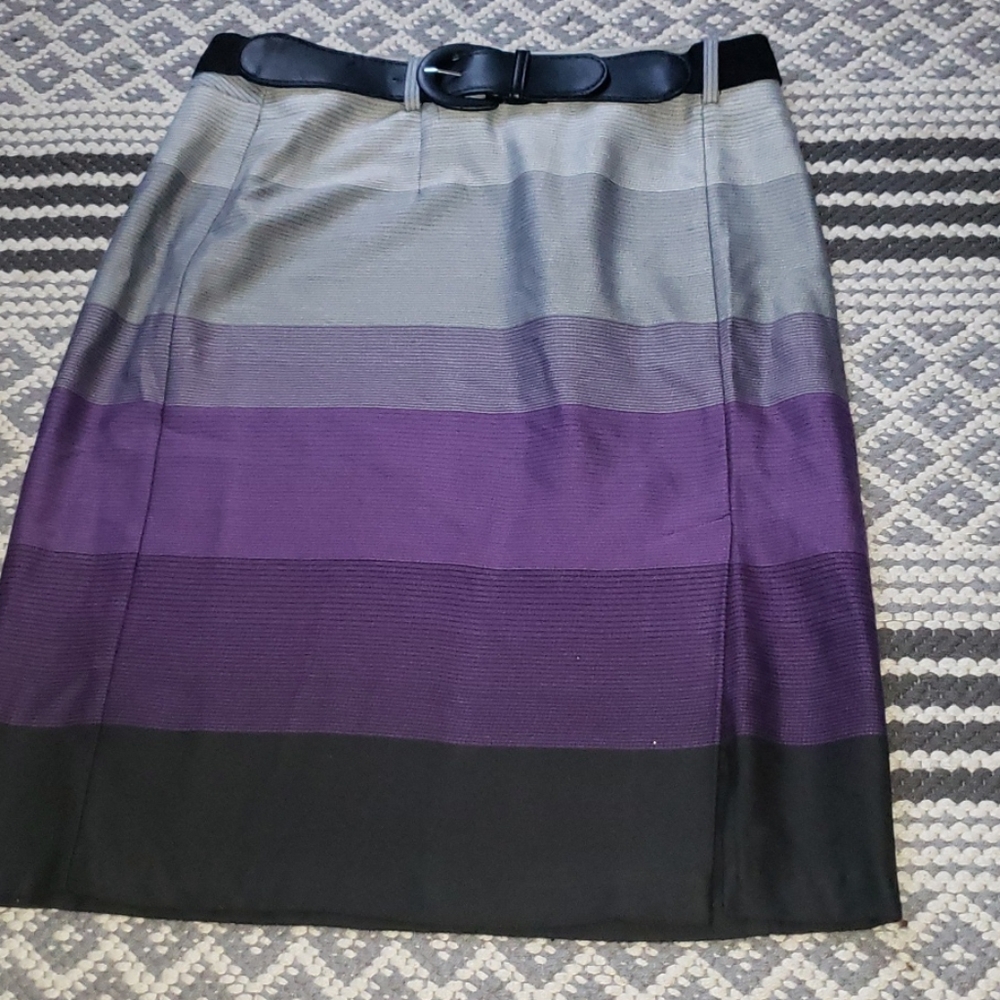 Purple and gray skirt